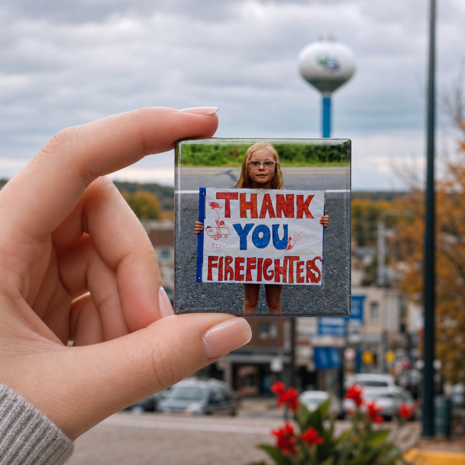 "Thank You Firefighters" Limited Edition Photo Magnet